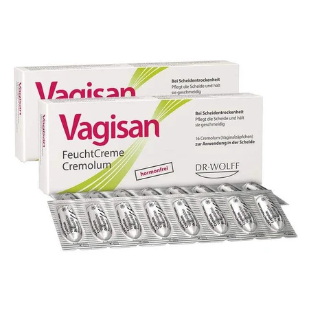 Vagisan Feuchtcreme Cremolum , 2x16 St Vaginalsuppositorien