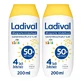 Gel Ladival pour enfants à la peau sensible SPF 50+, 2 flacons de 200 ml