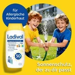 Gel Ladival pour enfants à la peau sensible SPF 50+, 2 flacons de 200 ml
