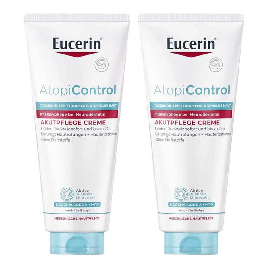 Eucerin Atopicontrol Acute Crème, 2 x 100 ml crème