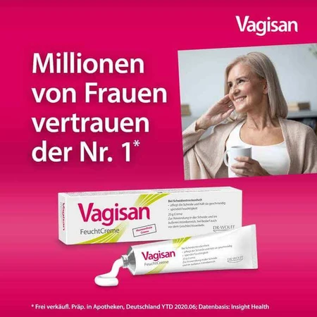 Vagisan Hydraterende Crème, 2 x 50 g