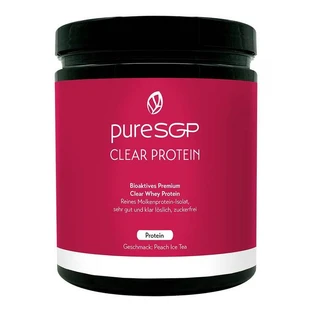 Puresgp Clear Protein Powder Thé glacé à la pêche, 500 g de poudre