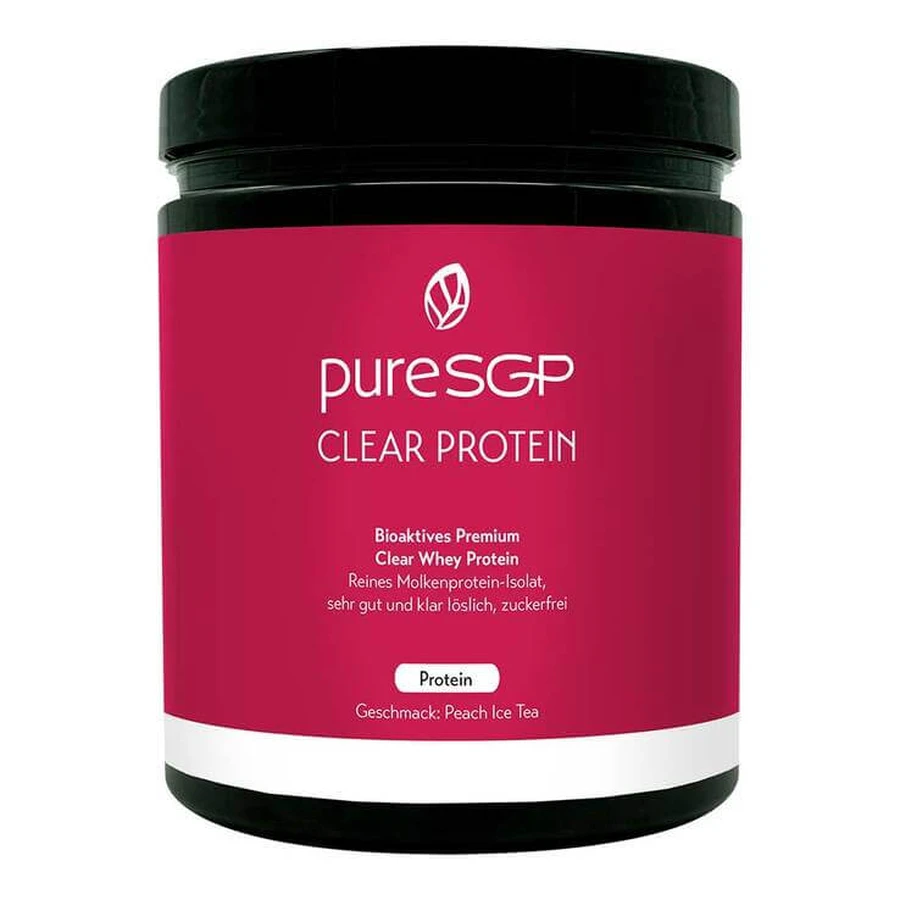 Puresgp Clear Protein Powder Thé glacé à la pêche, 500 g de poudre