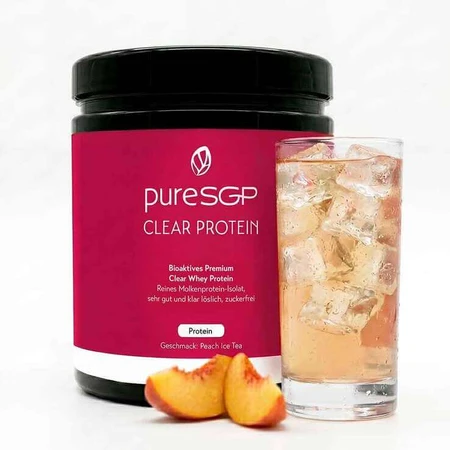 Puresgp Clear Protein Powder Thé glacé à la pêche, 500 g de poudre
