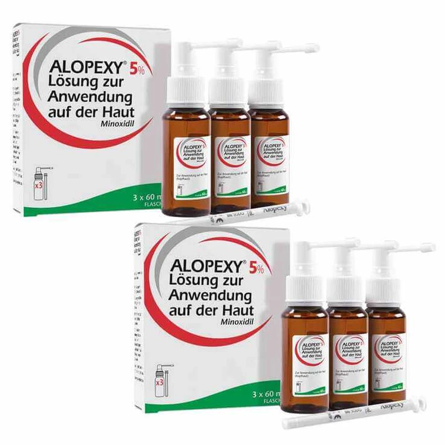 Alopexy 5% Lösung, 3X60 ml Lösung