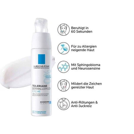 Crème Toleriane Dermallergo de La Roche-Posay, 2 x 40 ml