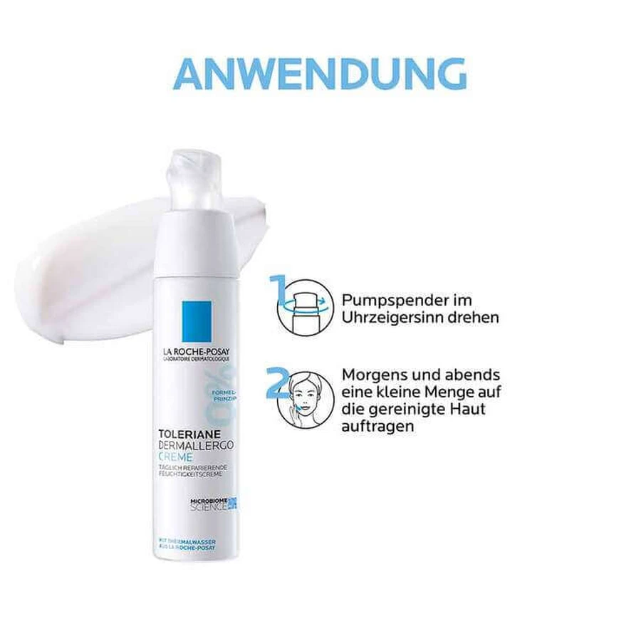 Crème Toleriane Dermallergo de La Roche-Posay, 2 x 40 ml