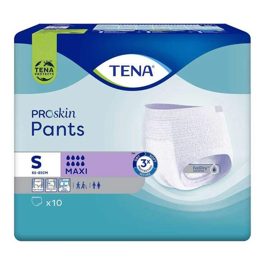 Braguitas TENA Pants Maxi S para la incontinencia, 10 unidades, según disponibilidad