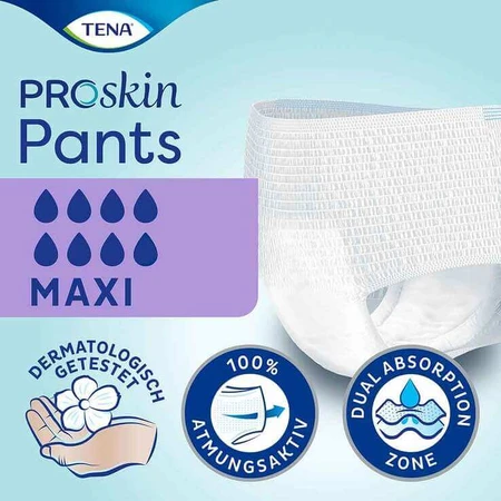 Braguitas TENA Pants Maxi S para la incontinencia, 10 unidades, según disponibilidad