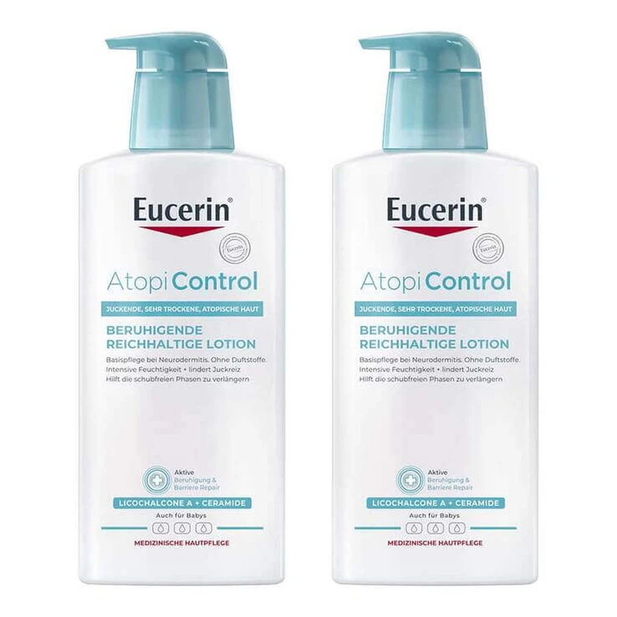 Eucerin AtopiControl Lotion, 2x400 ml Lotion