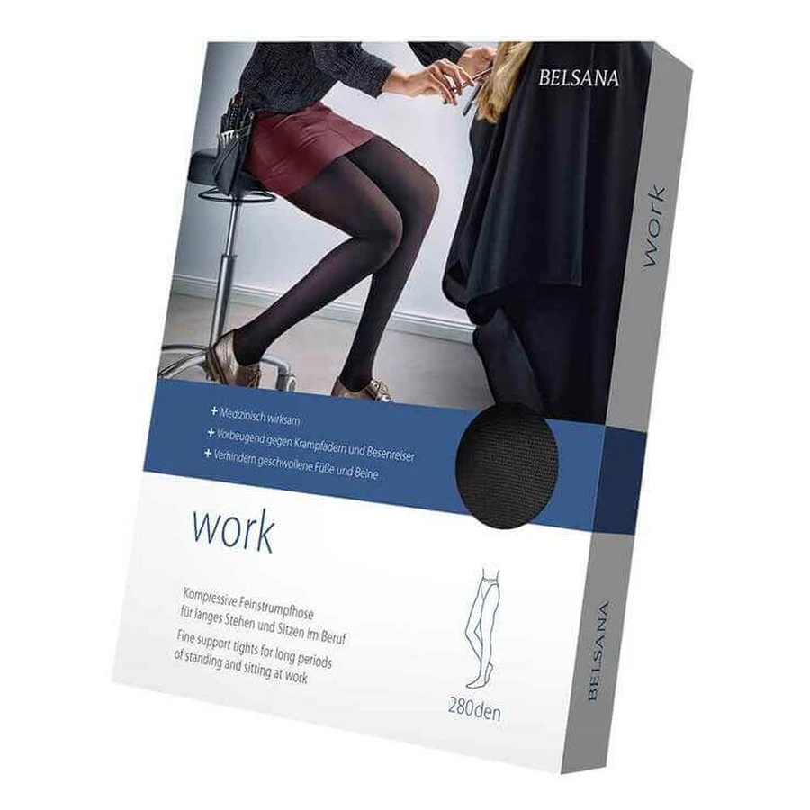 Belsana Work AT M Black with Lace, 1 piece, size not specified