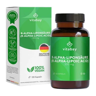 R-Alpha-Lipoic Acid 300 mg with Thioctic Acid Capsules, 120 Capsules