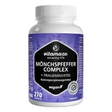 Complejo de sauzgatillo, manto de dama, vitamina C, ácido fólico, 270 cápsulas