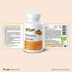 Gélules d'extrait de curcuma bio Raab Vitalfood, 90 gélules