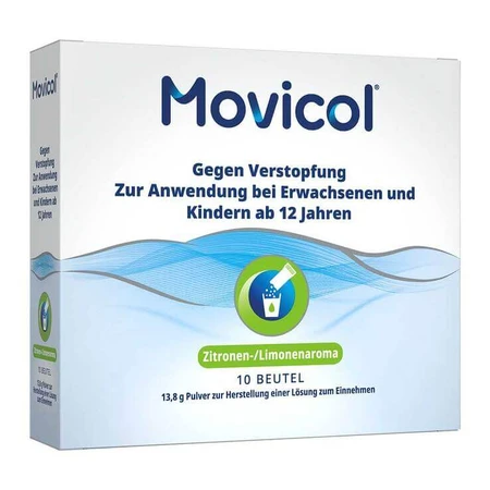 MOVICOL® en sobres de polvo: alivio rápido para el estreñimiento, 100 sobres de polvo para preparar una solución oral