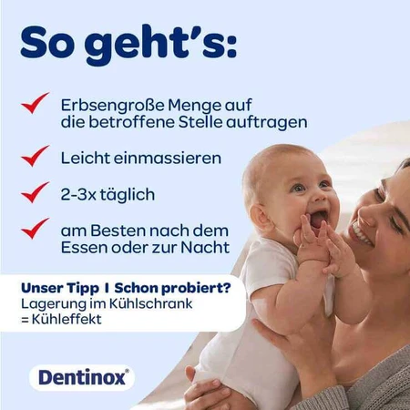 Dentinox Gel med Zahnungshilfe, 10 g Gel