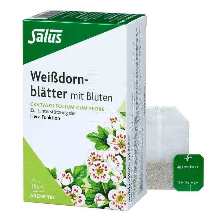 Weissdornblätter mit Blüten Arzneitee Salus, 100 g Tee