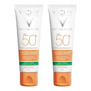 Vichy Capital Soleil Matte Sun Care Cream SPF 50+, 2 x 50 ml