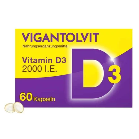 Vigantolvit 2000 I.E. Vitamin D3 Weichkapseln, 2x120 St Weichkapseln