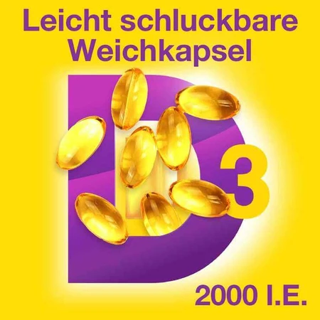 Vigantolvit 2000 I.E. Vitamin D3 Weichkapseln, 2x120 St Weichkapseln