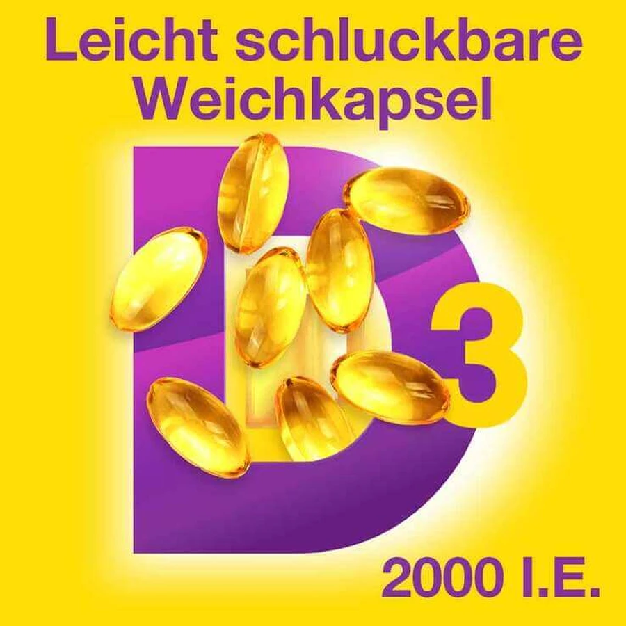 Vigantolvit 2000 I.E. Vitamin D3 Weichkapseln, 2x120 St Weichkapseln