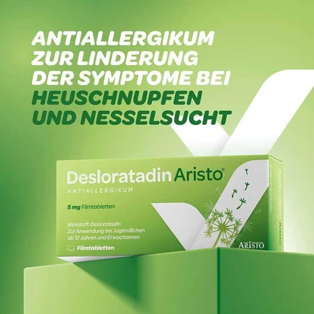 Desloratadine Aristo Antiallergic 5 mg filmomhulde tabletten, 20 filmomhulde tabletten