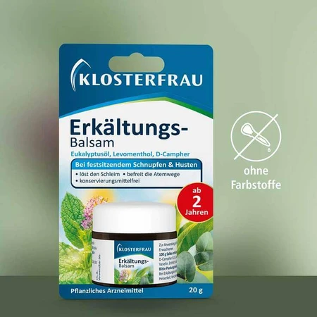 Bálsamo refrescante Klosterfrau, bálsamo de 20 g