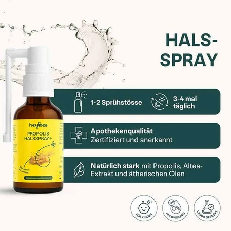 Heybee Propolis Halsspray + , 30 ml Spray