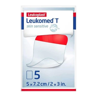 Leukomed® T skin sensitive 5x7,2 cm, 5 St Pflaster