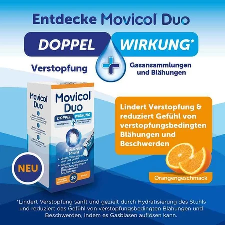 Movicol Duo Ready-to-Drink Solution in Sachets, 20 Sachets Oral Solution