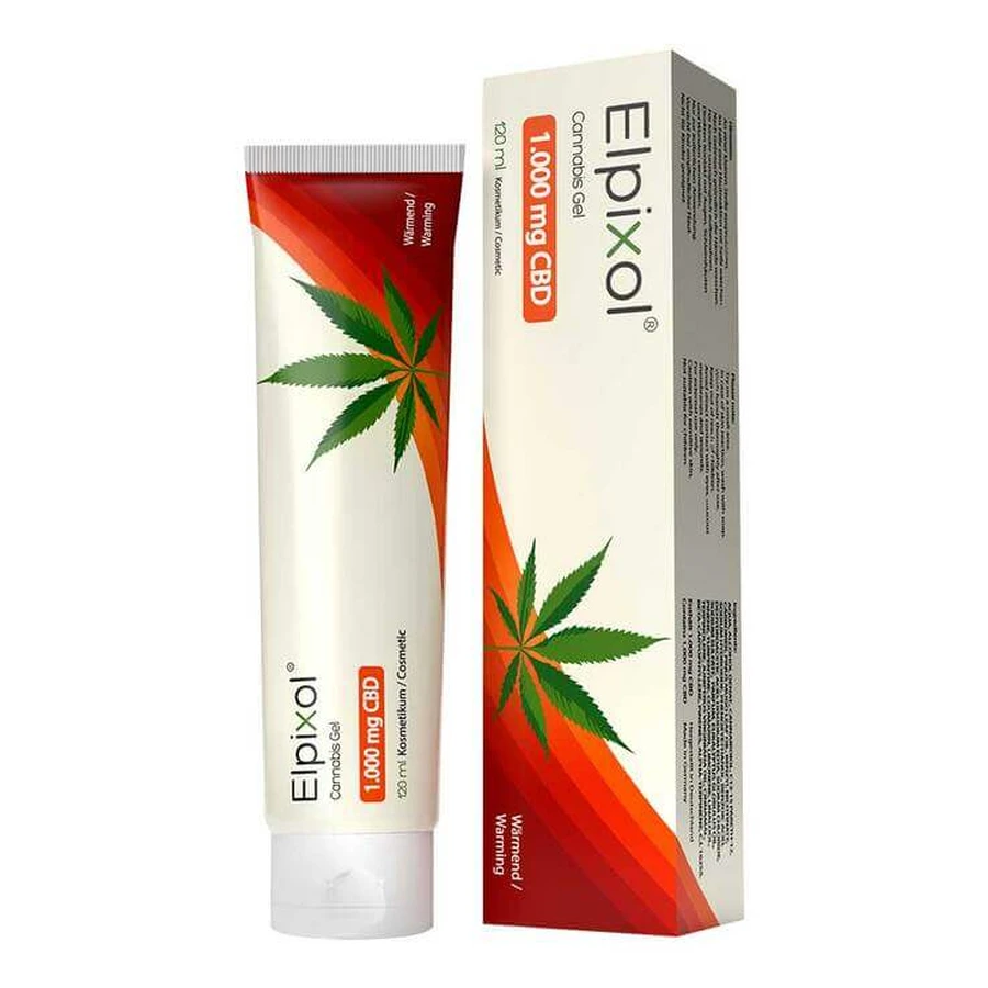 Cannabis Gel 1000 mg Warming Gel Elpixol, 120 ml Gel
