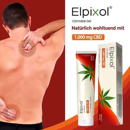 Cannabis Gel 1000 mg Warming Gel Elpixol, 120 ml Gel