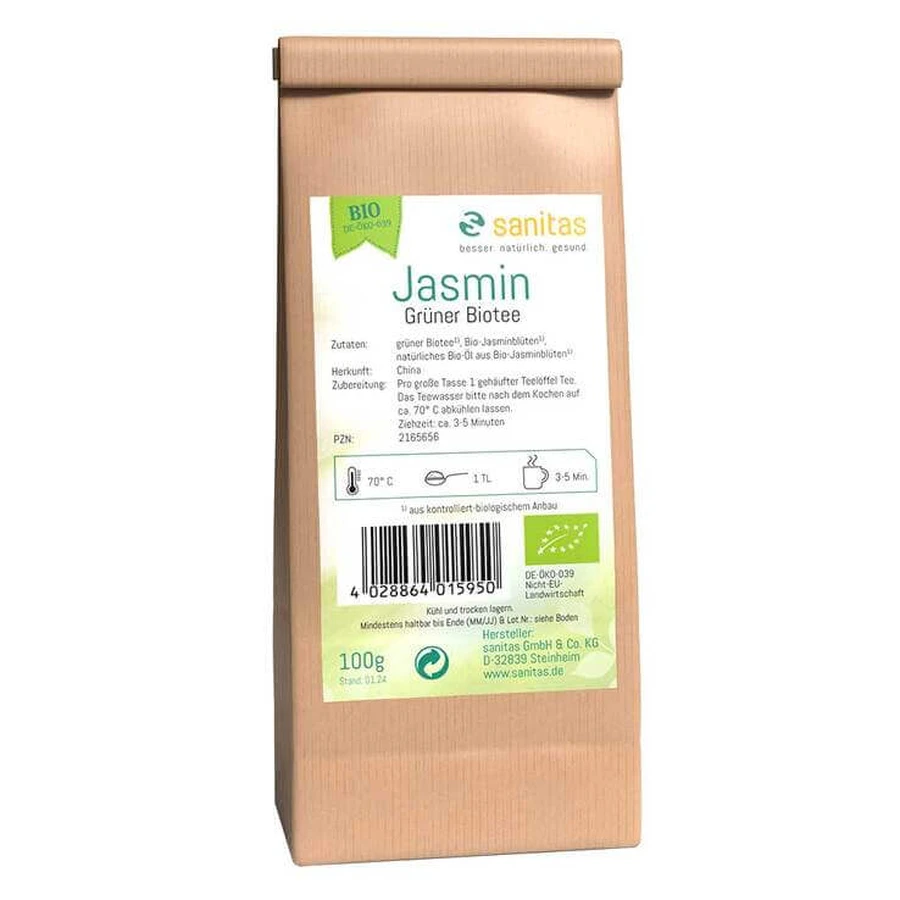 Organic Jasmine Green Tea, 250 g of tea