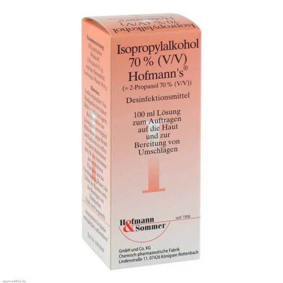 70% v/v Isopropyl Alcohol by Hofmann's, 100 ml solution