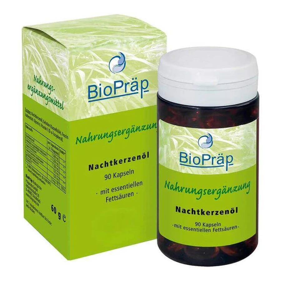 BioPräp Nachtkerzenöl 500 mg Kapseln, 90 St Kapseln
