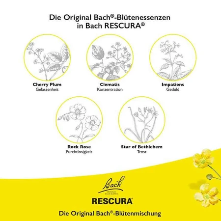 Bach Flower Remedies Original Rescura Pets Drops, Alcohol-Free, for Animals, 10 ml Drops