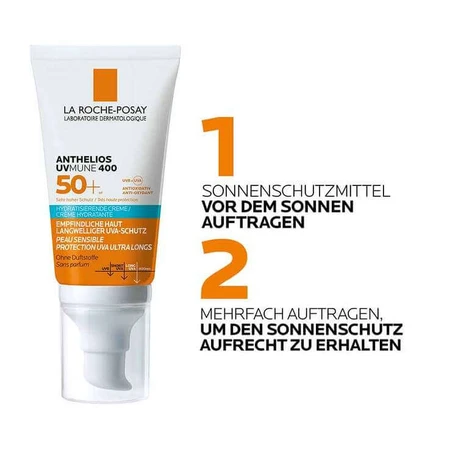 La Roche-Posay Anthelios UVmune Hydraterende Crème SPF 50+, 2 x 50 ml crème