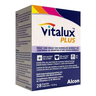 Vitalux Plus: cápsulas de luteína y omega-3, 28 cápsulas