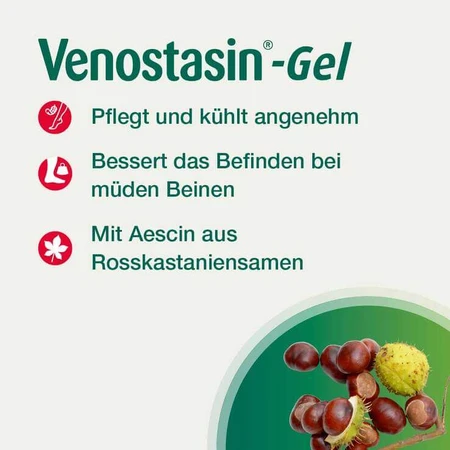 Venostasin® Gel Aescin geeft vermoeide benen nieuwe energie en verkoelt, 100 g gel