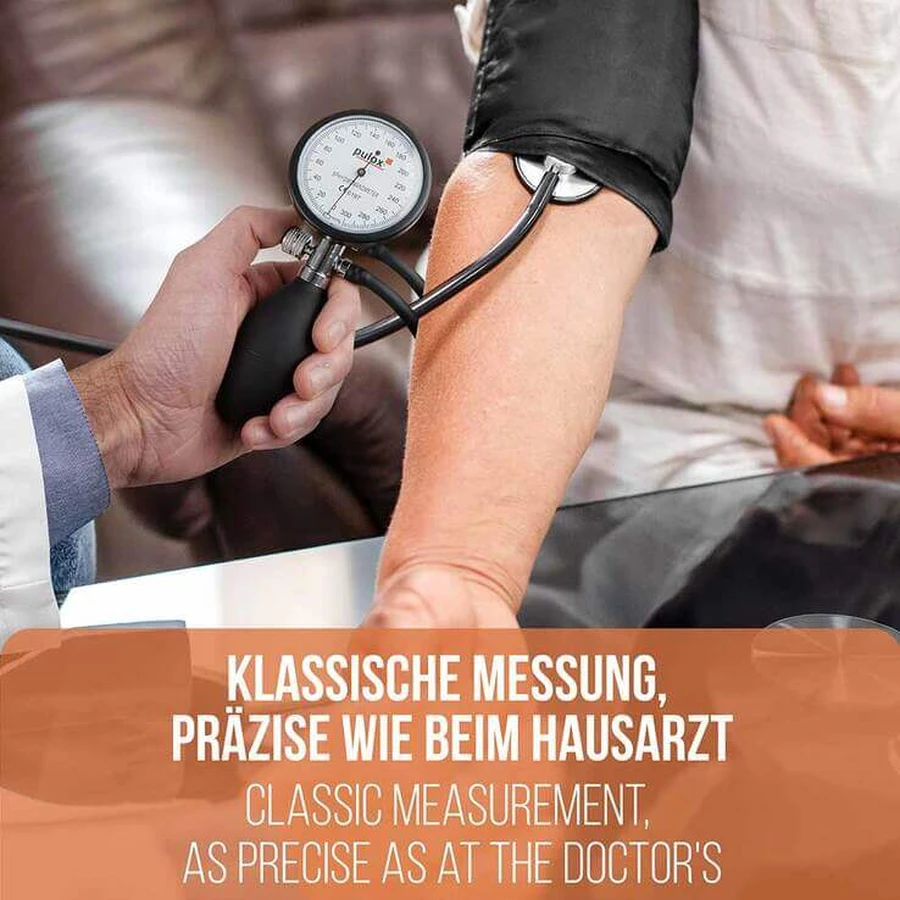 Pulox handmatige bloeddrukmeter + stethoscoop, 1 stuk, in de staat waarin het zich bevindt