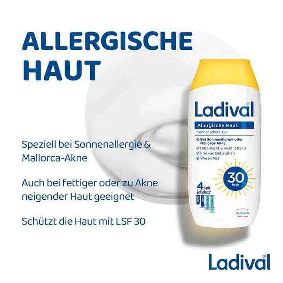 Ladival allergische Haut Sonnenschutz-Gel LSF 30 , 2x200 ml Gel