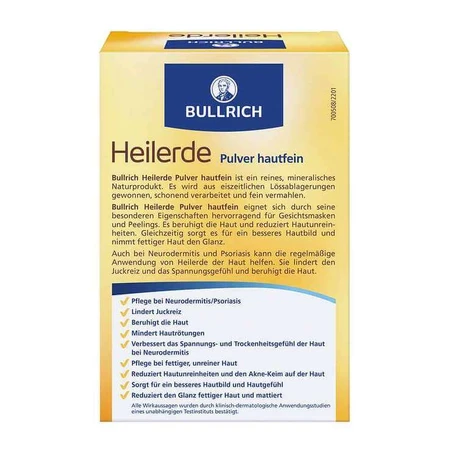 Bullrich Healing Clay Powder, Extra-Fine, 500 g Powder