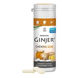 Ingwer Ginjer Kaugummi Honig, 30 g Kaugummi
