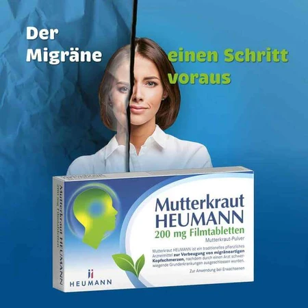 Heumann Feverfew, comprimidos recubiertos de 200 mg, 2 x 90 comprimidos recubiertos