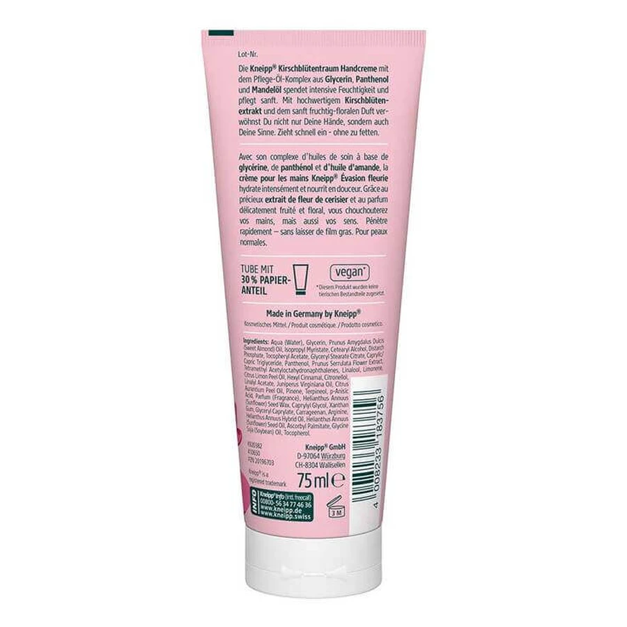 Kneipp Handcreme Kirschblütentraum, 75 ml Creme