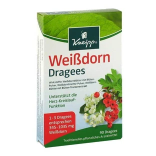 Kneipp Weißdorn Dragees, 90 St Überzogene Tabletten