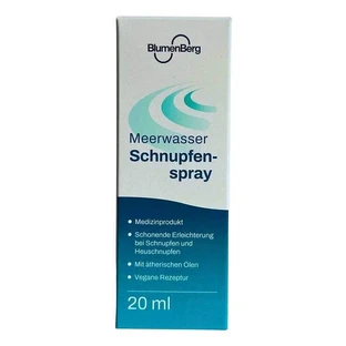 Blumenberg Spray nazal cu apă de mare, spray nazal de 20 ml