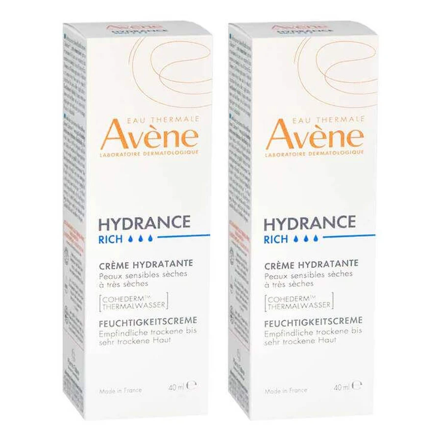 Avene Hydrance reichhaltig Feuchtigkeitscreme, 2x40 ml Creme