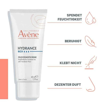 Avene Hydrance reichhaltig Feuchtigkeitscreme, 2x40 ml Creme