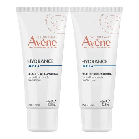 Avene Hydrance Light Moisturizing Emulsion, 2x40 ml Emulsion
